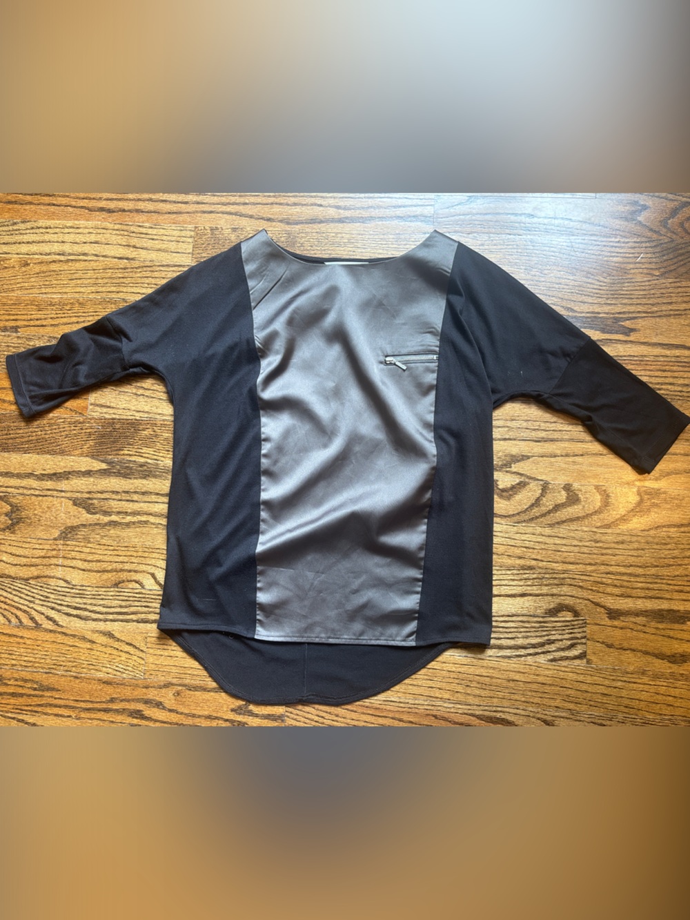 Edgy 90s style Promod Black Knit Top